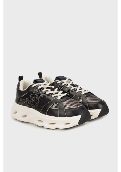 Deri Karışımlı Logolu Sneaker Ayakkabı Bayan Ayakkabı SS0127 E036 Zz0 modelleri