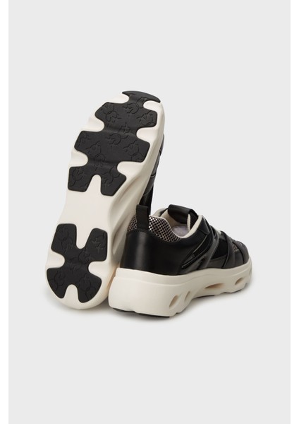 Deri Karışımlı Logolu Sneaker Ayakkabı Bayan Ayakkabı SS0127 E036 Zz0 fırsatları