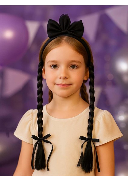 Cadılar Bayramı Wednesday Saç Taç Halloween Parti Aksesuarı