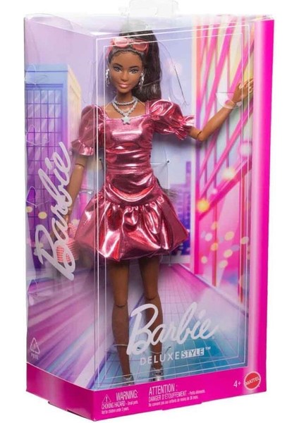 Deluxe Style, Metalik Pembe Elbiseli Bebek JFP41 indirimleri