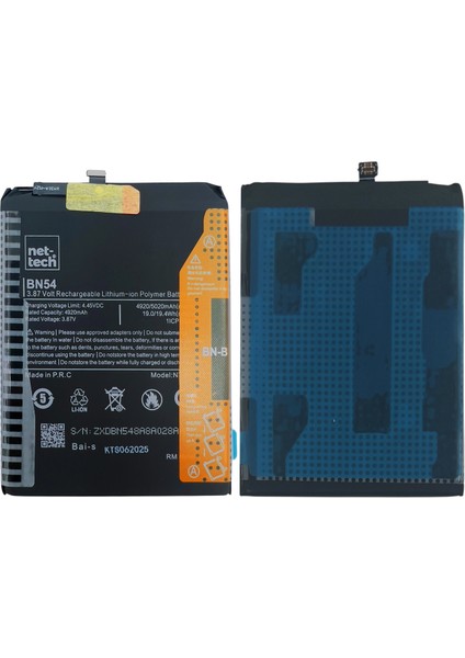 Xiaomi Redmi Note 9 Uyumlu 4920 Mah Batarya