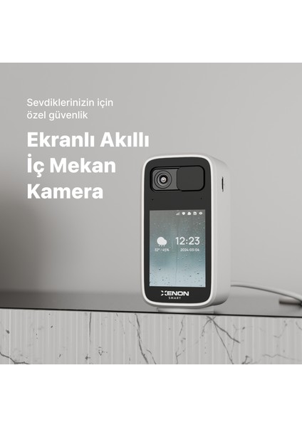 Akıllı Ekranlı Iç Mekan Kamera 1440P 2k Qhd Gece Görüşlü 4 Mp Sesli Görüntülü Güvenlik Kamerası X7208 fiyatları