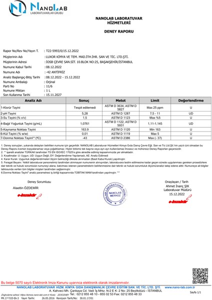 -42°c Kırmızı Antifiriz 20 Lt Konsantre modelleri