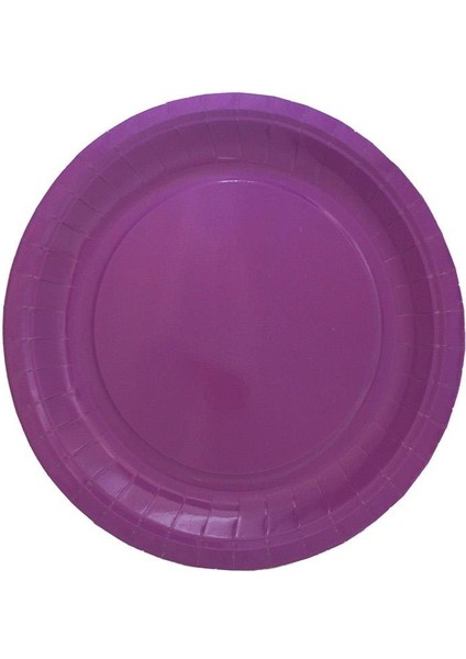 Karton Tabak Bardak Set Doğum Günü Parti Seti Mor 8 Adet modelleri