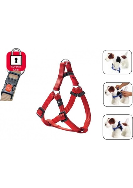 Kilitli Göğüs Tasma S 25-45Cm Kırmızı fiyatları