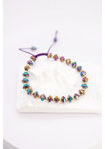 Ayarlanabilir Renkli Boncuklu 14 Ayar Altın Dorika Detaylı Ip Bileklik – Canlı ve Modern Tasarım fiyatları