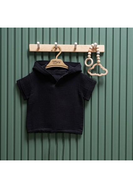 Müslin Theme Kapşonlu Tişört 26123