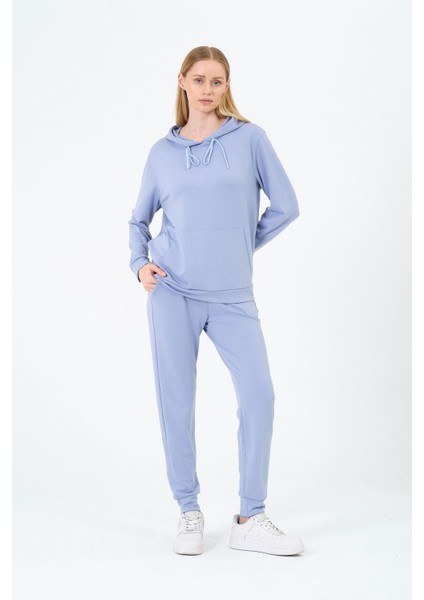 Kadın Yumuşak Kumaş Kapşonlu Eşofman Takımı fiyatları