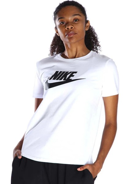 Sportswear Essential Kadın Beyaz Spor Tişört DX7906-100 modelleri