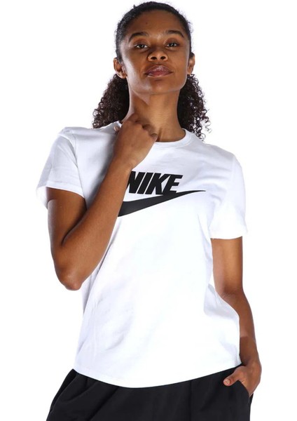 Sportswear Essential Kadın Beyaz Spor Tişört DX7906-100 fırsatları