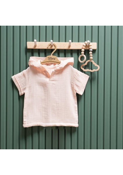 Müslin Theme Kapşonlu Tişört 26123