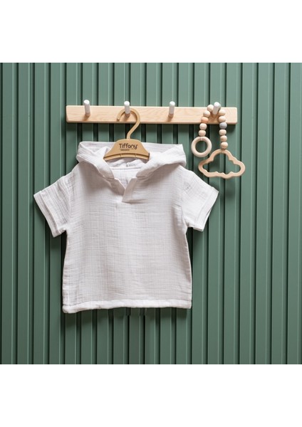 Müslin Theme Kapşonlu Tişört 26123