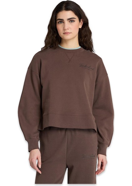 TB0A41ZB Lush Comfort Crew Sweat Kahverengi Kadın Sweatshirt