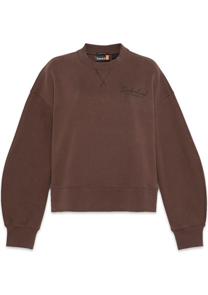 TB0A41ZB Lush Comfort Crew Sweat Kahverengi Kadın Sweatshirt fırsatları