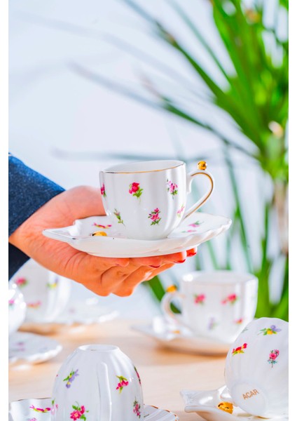 Ladurée 6 Kişilik Kahve Fincan Takımı - 75 ml