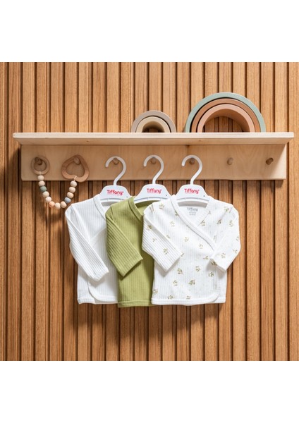 Green Plant Theme 3'lü Üst Zıbın 48078