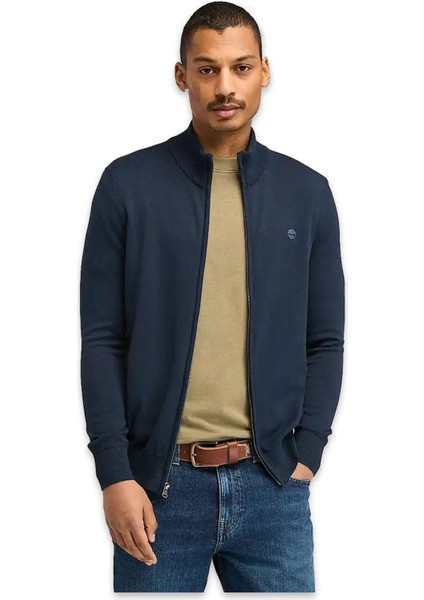 TB0A2BMZ Williams River Cotton Yd Full Zip Sweate Lacivert Erkek Ceket