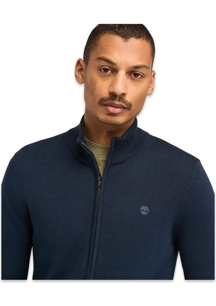 TB0A2BMZ Williams River Cotton Yd Full Zip Sweate Lacivert Erkek Ceket modelleri