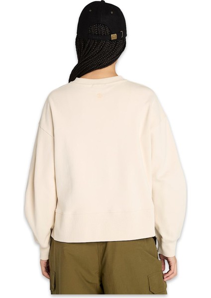 TB0A41ZB Lush Comfort Crew Sweat Krem Kadın Sweatshirt fırsatları