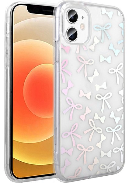 Apple iPhone 11 Uyumlu Şeffaf Renkli Figürlü Folk Kılıf Sert Kapak