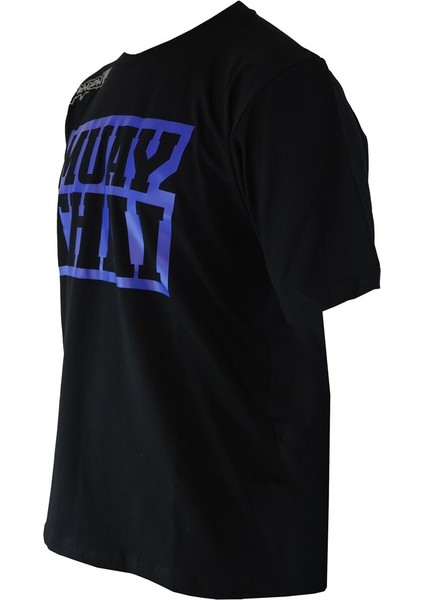 TX8521 Muaythai Tişört Mavi Basklı Muay Thai Tişörtü fiyatları