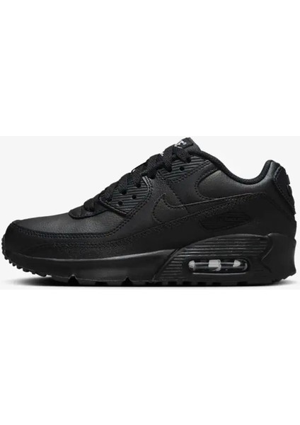 Air Max 90 Unisex Leather Sneaker Hakiki Deri Günlük Spor Ayakkabı Siyah
