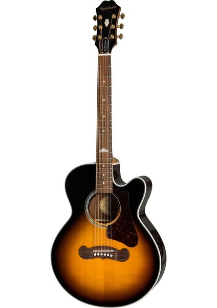 J-200 Ec Studio Parlor Akustik Gitar (Vintage Sunburst)