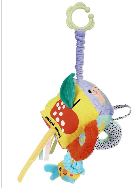 Montessori Bebek Gelişim Küpü Çıngıraklı Dişlikli ve Dokulu Duyusal Oyuncak