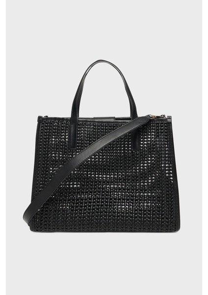 Brigitta Logolu Çıkarılabilir Askılı Dokuma Çanta HWWZ7206230 Bayan Çanta HWWZ72 06230 Bla modelleri