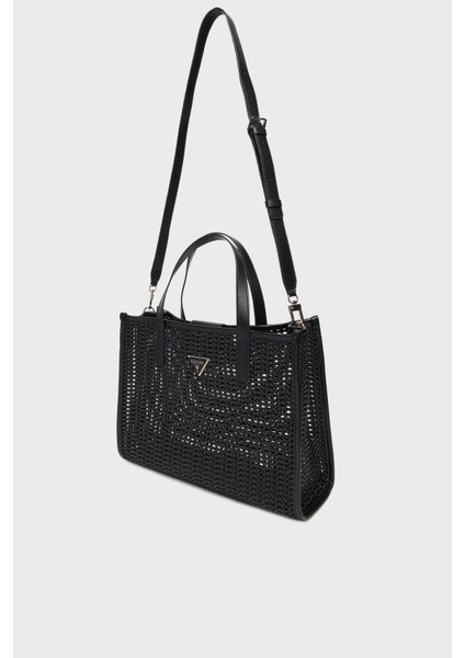 Brigitta Logolu Çıkarılabilir Askılı Dokuma Çanta HWWZ7206230 Bayan Çanta HWWZ72 06230 Bla fırsatları