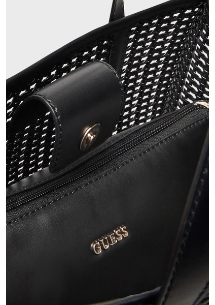 Brigitta Logolu Çıkarılabilir Askılı Dokuma Çanta HWWZ7206230 Bayan Çanta HWWZ72 06230 Bla indirimleri