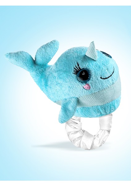 Peluş Unisex Çocuk Mavi Balina Bileklik