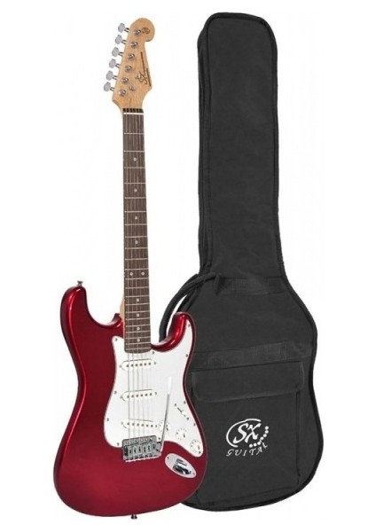 Ed1-Car Elektro Gitar (Candy Apple Red)
