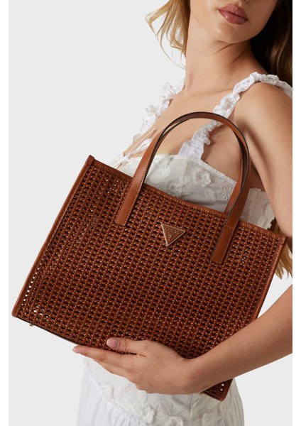 Brigitta Logolu Çıkarılabilir Askılı Dokuma Çanta HWWZ7206230COG Bayan Çanta HWWZ7206230 Cog fiyatları