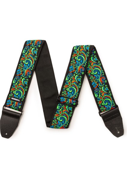 JH27 Jimi Hendrix Blaclight Love Drops Blue Gitar Askısı