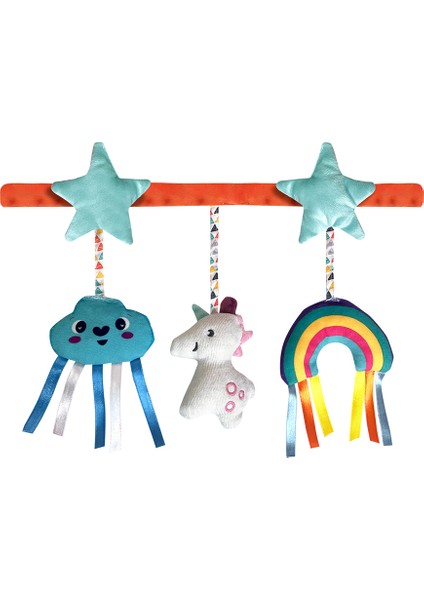 Sevimli Bulut Peluş Trapez Bebek Arabası Ana Kucağı ve Oto Koltuğu Için Oyuncak