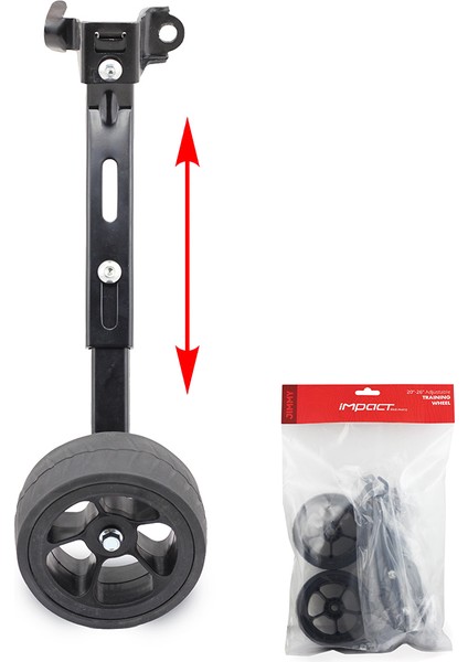 Bisiklet Yan Teker - 20/26, Jımmy, Ayarlanabilir, Siyah fiyatları