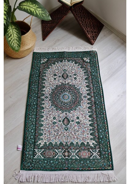 Osmanlı Desen Astarlı Lüks Seccade S1018 Yeşil fiyatları