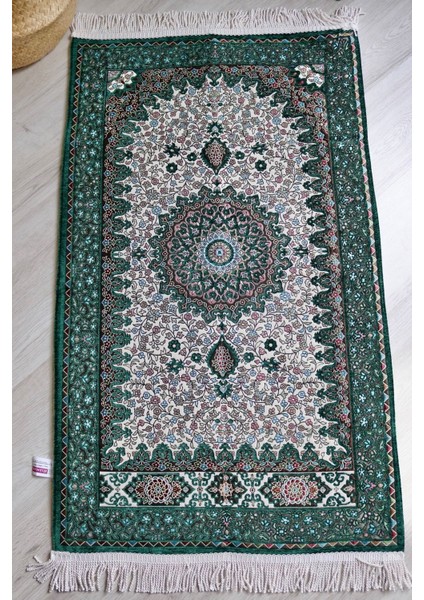 Osmanlı Desen Astarlı Lüks Seccade S1018 Yeşil fırsatları