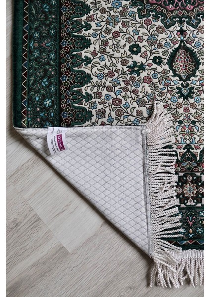 Osmanlı Desen Astarlı Lüks Seccade S1018 Yeşil indirimleri