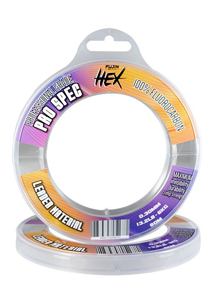 Hex %100 Fc Leader 60MT 0.40MM 23.8lb 10.8kg