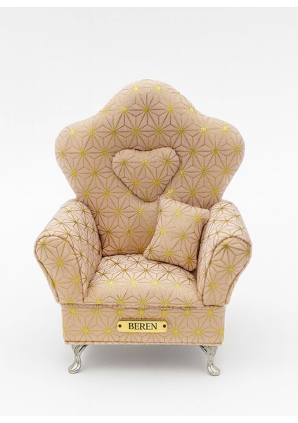 Berjer Figürlü Kadife Desenli Takı Bijuteri Mücevher Kutusu Biblo 15cm Krem Ithal Ürün fiyatları