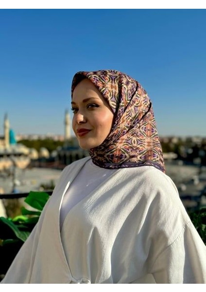 Soft Pamuk Eşarp Mor