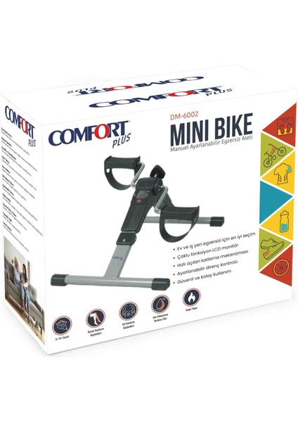 DM-6002 Dijital Ekranlı Katlanabilir Manuel Eğzersiz Pedalı fırsatları