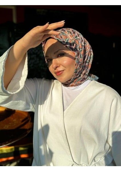 Soft Pamuk Eşarp Petrol modelleri