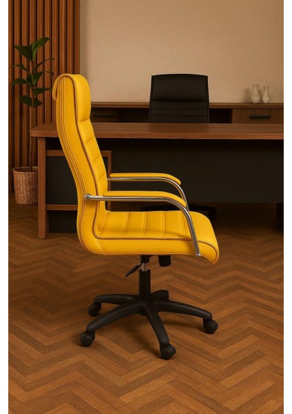 Staryo Sarı Bilgisayar Koltuğu – Ergonomik Bel Destekli, Ayarlanabilir Yükseklikli fiyatları