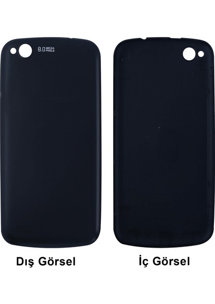 General Mobile Discovery E3 Uyumlu Batarya Kapağı (Siyah) VR-7667