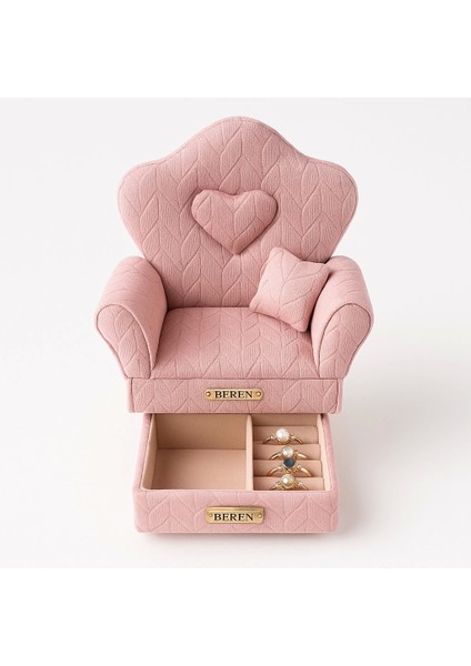 Berjer Figürlü Kadife Desenli Takı Bijuteri Mücevher Kutusu Biblo 15cm Pembe Ithal Ürün fırsatları