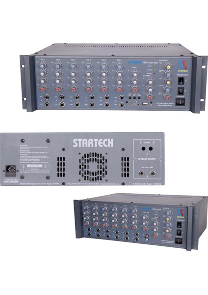 Cooper REV-400 USB 400 Watt Reverbli Cami Anfisi Mono Anfi