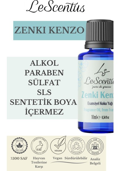 Zenkıkenzo Esansiyel Koku Yağı 10 ml modelleri